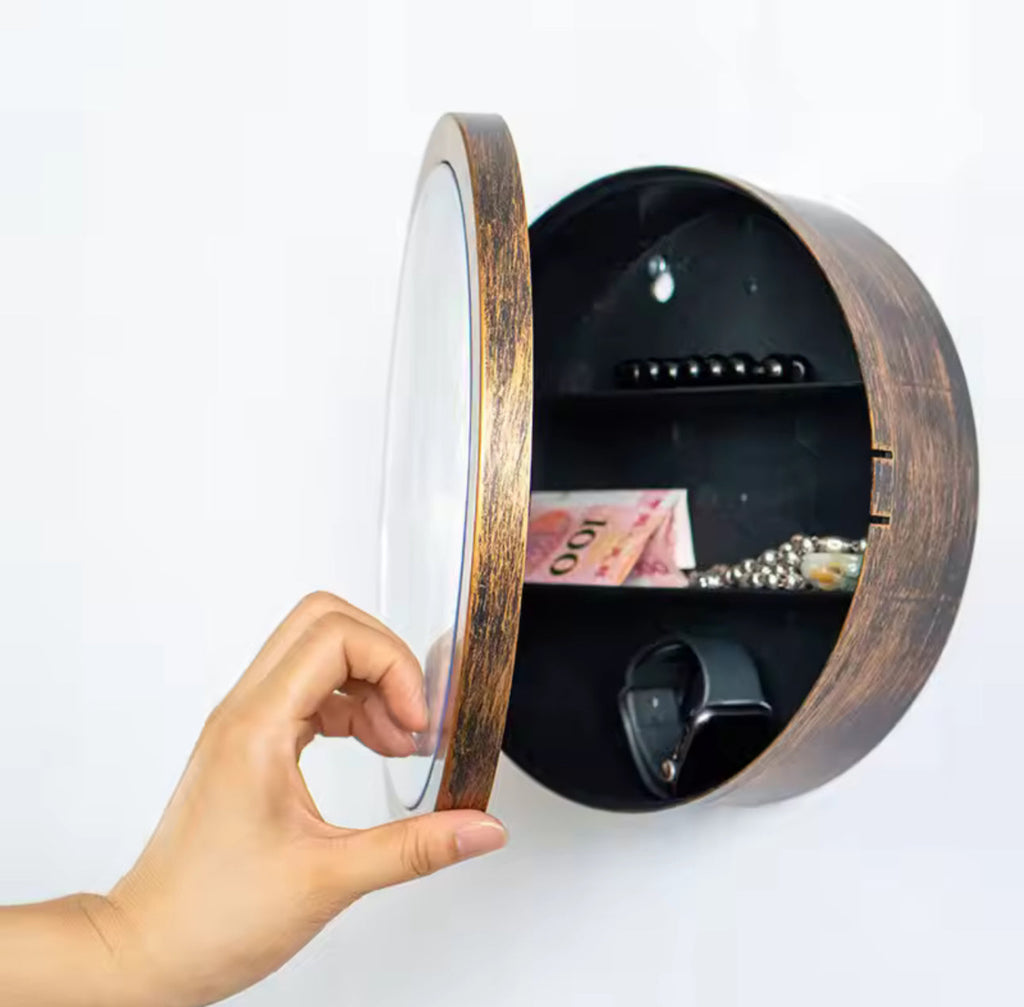 Horloge cachette murale