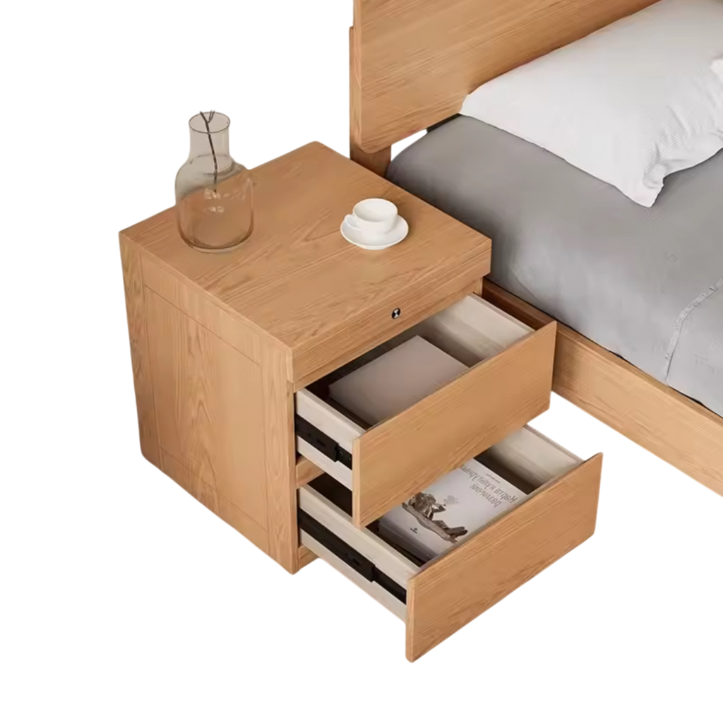 ShadowBox - Table de chevet en bois avec cachette magnétique