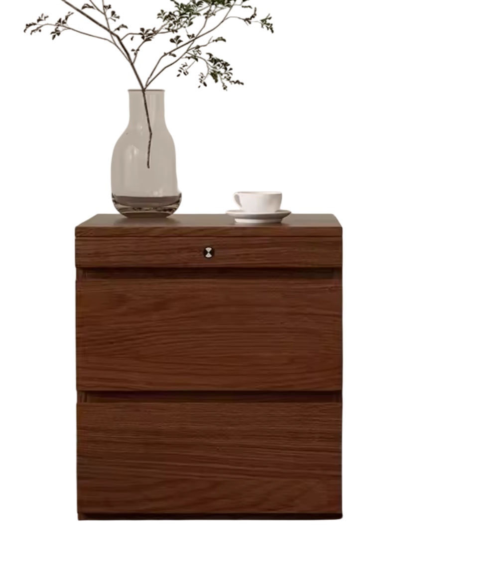 ShadowBox - Table de chevet en bois avec cachette magnétique